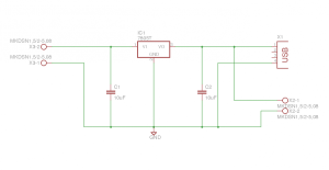 Regulator circuit for Raspberry Pi battery supply