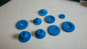 3D printed gear prototypes